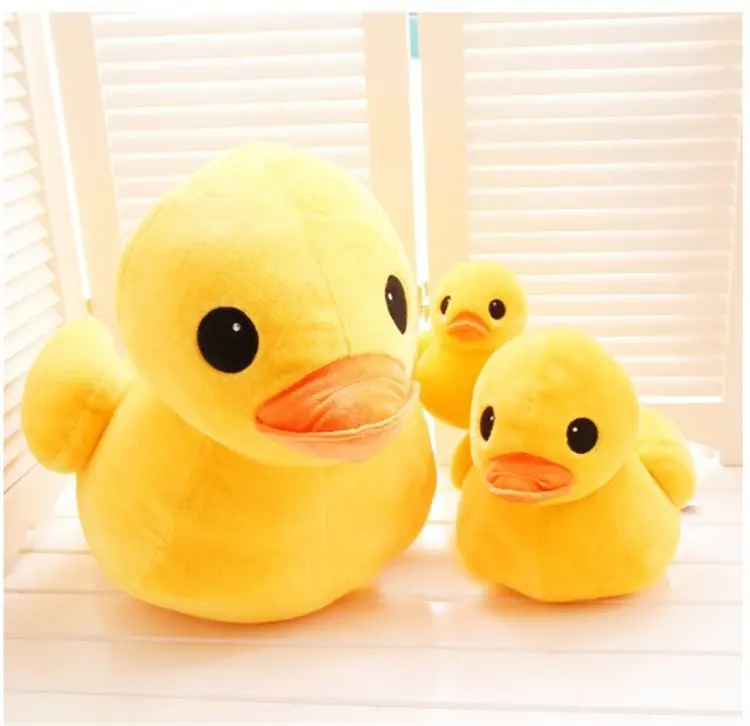 giant big cute kawaii yellow duck doll teddy bear plush pillow pet manufacturer custom cuddly soft toy baby stuffed animal