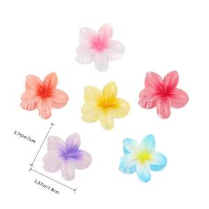 Pince à cheveux élégante en forme de fleur de perle avec nœud, accessoire de beauté pour femme et jeune fille, idéale pour l'été et la plage - Product Image 5