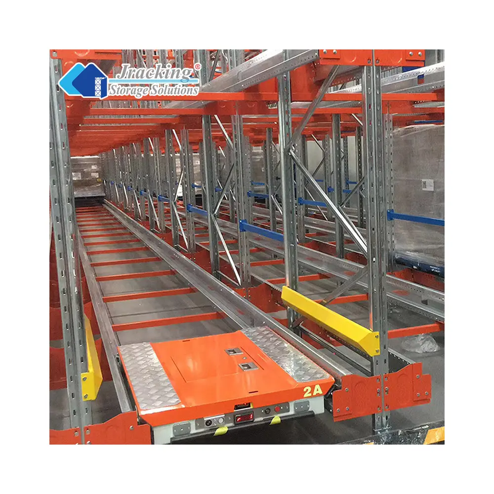 Jracking High Intelligent Automated Pallet Runner Radio Shuttle Racking Sistema automático de almacén Venta directa de fábrica