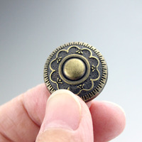 Attaches antiques boutons-pression décoratifs bouton pour portefeuille fermeture décorative bricolage projets d'artisanat en cuir décoration de couture