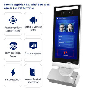 Dispositif de pointage TIMY avec reconnaissance faciale, contrôle d'accès, test de température et d'alcoolémie, comptage de personnes, réseau Wi-Fi et éthylotest - Product Image 5