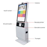 Kiosque de gestion des billets en libre-service Distributeur intelligent de billets papier Kiosque de file d'attente pour banque/hôpital Kiosques de paiement