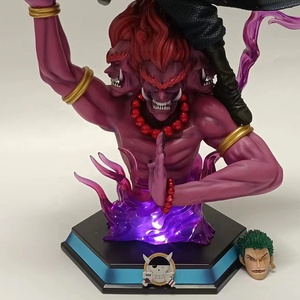 Purgatorio Asura tre coltello flusso doppia testa uno ha messo tremila mondi a doppia estremità luminescenza Luffy Anime figura Zoro - Product Image 6
