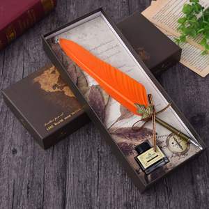 ปากกาขนนกแบบจุ่มหมึกวินเทจคุณภาพสูงสำหรับเป็นของขวัญ - Product Image 6