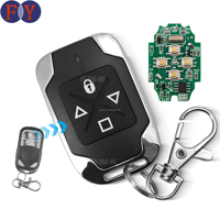 Venta caliente 433MHz Clonación Control remoto Llavero para código fijo Abridor de puerta Sistema de alarma de puerta rodante Soporte OEM