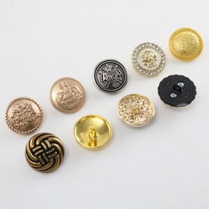 Bottoni con Gambo in Lega di Zinco, Ottone e <span class=keywords><strong>Acciaio</strong></span> Inossidabile Placcati Oro, Certificati Oeko-Tex, Personalizzabili OEM ODM, da 12L a 40L, per Baju Melayu - Product Image 2