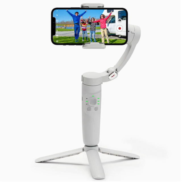 M01 Handheld Gimbal 3-Axis Smartphone Stabilizer with Image Stabilization, Smart Face Tracking, and Live Streaming Stabilizer