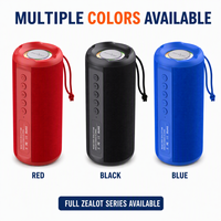 ZEALOT S46 IPX5 Su Geçirmez Kablosuz Hoparlör 10W Stereo 2200mAh RGB Işık TF USB AUX Mikro USB Askılı Açık Hava Kampçılığı Toptan Satış