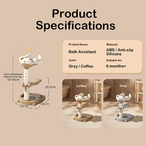 Support de bain pour bébé, support de douche pour bébé avec <span class=keywords><strong>base</strong></span> antidérapante, aide à la douche portable avec support de douche pour nourrisson - Product Image 6