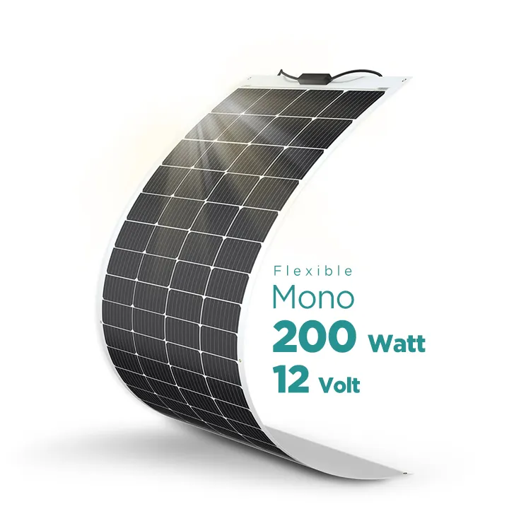 100w esnek Mono PV modülü 200 watt 12v Sunpower GÜNEŞ PANELI için güvenilir ve dayanıklı taşınabilir güç istasyonu