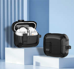 Funda protectora para auriculares Switch para <span class=keywords><strong>Samsung</strong></span> Galaxy Buds3 Pro / Buds3 / Buds3 EF, funda de silicona, cubierta a prueba de golpes + llavero - Product Image 1