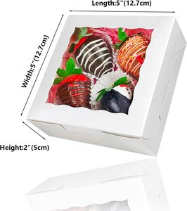 Bán Buôn Valentine Của Ngày Sô Cô La Dâu Tây Cửa Sổ Vật Nuôi Gói Bánh Cookie <span class=keywords><strong>Macaron</strong></span> Bánh Hộp Tự Làm Với Biểu Tượng Tùy Chỉnh - Product Image 3