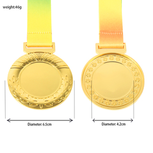 6.5Cm Hiện Đại Phổ Biến Lớn Rỗng Huy Chương Giải Thưởng Cho Thể Thao Và Trò Chơi Huy Chương Miễn Phí Thiết Kế Cá Nhân Màu Sắc Lúa Mì Huy Chương Giải Thưởng - Product Image 4