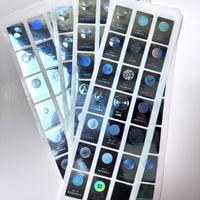 Étiquette de garantie transparente anti-effraction en PET, étiquette automobile, étiquette holographique laser personnalisée