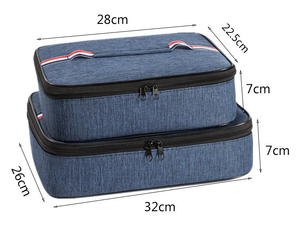 Sac isotherme de pique-nique de voyage de mode isolé de haute qualité avec fermeture à glissière Logo personnalisé Matériau 600D et motif de lettres - Product Image 5