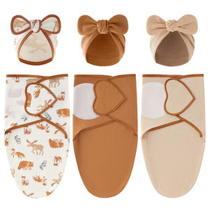 Bông Thương Mại Điện Tử Trẻ Sơ Sinh Quấn Ấn Độ Bow Hat Mùa Xuân Mùa Thu Trẻ Sơ Sinh Túi Ngủ Với Phòng Giao Hàng Bọc - Product Image 6