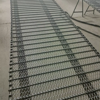 Bande transporteuse en maille d'acier inoxydable pour élévateur, haute température, antidérapante, anti-dérive, charge lourde, sur mesure, pour séchage et levage, vente en gros