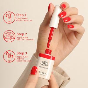 BORN PRETTY - Esmalte de <span class=keywords><strong>Uñas</strong></span> en Gel de Color Puro con Purpurina, 10 ml, No Tóxico, Se Desprende con Remojo, Esmalte de <span class=keywords><strong>Uñas</strong></span> en Gel UV, Libre de TPO y HEMA - Product Image 5