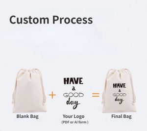 New Small <b>Bag</b> With Strings for Small Businesses Custom Organic Canvas Cotton White Mini Lightweight Gift <b>Bags</b> With Logo - Product Image 3