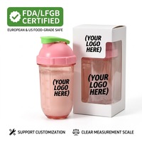 Botella Mezcladora de Suplementos Deportivos de 400 ml con Logotipo Personalizado para Marcas de Fitness