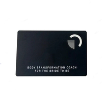 Tarjeta de visita de metal NFC personalizada con tarjeta de presentación de demostración Caja de regalo pequeña