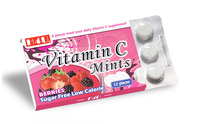 Private Label Sugar-Free Mint Throat Lozenge Hard Candy with Vitamin C 9.6g 2 Year Shelf Life Box Packaging