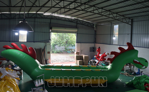 Barco inflable de dinosaurios para adultos, bote inflable de agua de doble carril con diseño de dinosaurio y plátano, 12 plazas, novedad de 2021 - Product Image 3