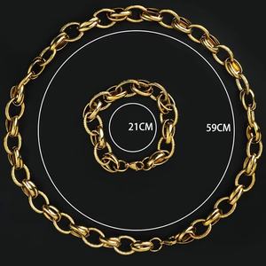 Fábrica de Joyería OEM, Pulseras de Estilo Europeo y Americano para Mujeres y Hombres, Joyería de Moda de Acero Inoxidable con Doble Círculo - Product Image 3