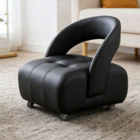 Fauteuil inclinable à roulettes, tabouret de salon élégant pour adulte, petit tabouret à roulettes, banc à chaussures, petit modèle