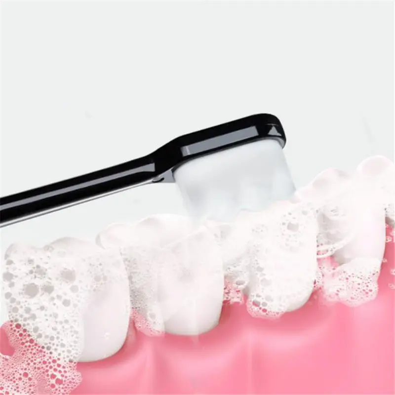 New Oral Hygiene Care Ultra-fine Soft Hair Eco Friendly Portable Travel Tooth Brush Fiber Nano Fiber Soft Hair Toothbrush Wave