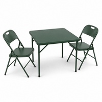 Table de salle à manger pliante moderne en métal, table pliante portable pour pique-nique, camping, jeux