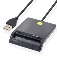 Lecteur de carte intelligent USB 2.0 pour cartes bancaires IC/ID EMV, haute qualité, compatible Windows 7 8 10 Linux OS USB-CCID ISO 7816