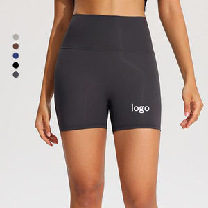 Custom Workout Gym Jogging Activewear Athletic Shorts Women High Waist Running Sports Biker Sweat Yoga Shorts - Product Image 1