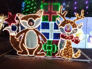 Cadre lumineux LED Bonhomme de neige blanc chaud - Cadre photo lumineux à piles pour affichage intérieur - Product Image 5