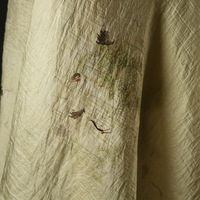 Nouveau Chinoiserie grue motif foncé Jacquard tissu littéraire rétro Texture pour garçons PVC enduit CHENG Sam Han dynastie cheval jupe