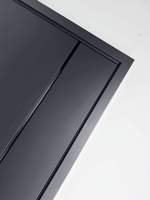 Porte de sécurité en acier avec serrure multipoints, porte d'entrée principale moderne pour villa résidentielle