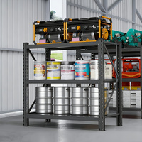 Étagère de stockage industrielle en acier robuste à 3/4 niveaux, réglable, assemblage par vis, surface thermolaquée, 2000 mm