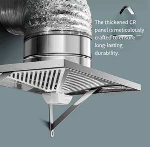 <span class=keywords><strong>Hotte</strong></span> aspirante électrique murale en acier inoxydable, personnalisable OEM/ODM, à faible bruit et économe en énergie, très rentable pour cuisine - Product Image 5
