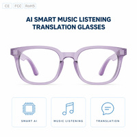 Lunettes audio HDX HY1009 avec haut-parleur ouvert, réduction de bruit ENC, contrôle tactile, chargement magnétique, monture en bambou, coffret cadeau pour la conduite