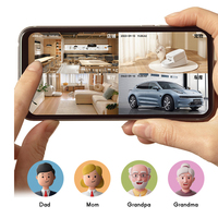 Mini caméra 4G à double objectif, étanche, zoom 6X, carte SIM 4G LTE, caméra de surveillance réseau CCTV, vision nocturne CMOS, surveillance extérieure, cloud