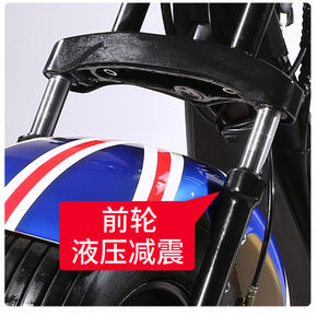 <span class=keywords><strong>Para</strong></span> <span class=keywords><strong>monopatín</strong></span> de bicicleta eléctrica estilo Harley <span class=keywords><strong>para</strong></span> <span class=keywords><strong>adultos</strong></span> <span class=keywords><strong>asiento</strong></span> doble 60V Motor potencia 12AH batería 200kg carga Sensor de neumático ancho - Product Image 6