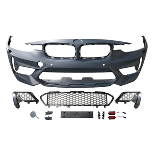 Para <span class=keywords><strong>BMW</strong></span> Serie 3 F30 F35 2012-<span class=keywords><strong>2018</strong></span> actualización al kit de carrocería estilo M3C incluye conjunto de parachoques delantero con rejilla - Product Image 4