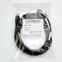 Soket Kabel Pembaca Kode Batang, 5M Seri RS232 untuk Zebra LI3608-SR LI3678-SR DS3608-HP DS3678-DP VCC 5V
