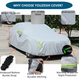 Vendita calda per esterno copri auto impermeabile pioggia neve sole antigraffio protettivo traspirante peva auto <span class=keywords><strong>abbigliamento</strong></span> - Product Image 2