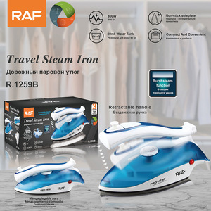Fer à vapeur électrique portable en acier inoxydable avec semelle en céramique antiadhésive, mini fer de voyage à vapeur puissante, en promotion - Product Image 3
