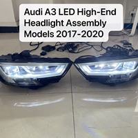 Pour Audi A3 S3 2017-2020 avec bloc optique LED, bloc optique avant d'origine Audi A3