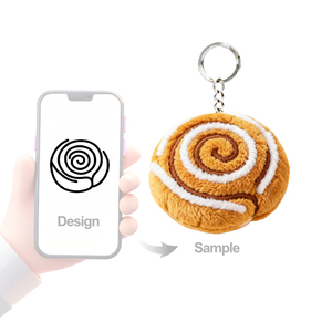 Nhà Sản Xuất Bán Buôn Tùy Chỉnh Bánh Mì Sang Trọng <span class=keywords><strong>Keychain</strong></span> Kawaii Cá Nhân Logo Tùy Chỉnh Sang Trọng <span class=keywords><strong>Keychain</strong></span> Tùy Chỉnh Plushie - Product Image 2