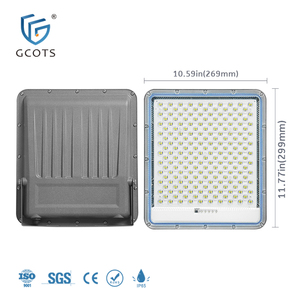GCOTS IP65 Waterproof Metal 50W 100W 200W 300W Outdoor Solar Powered LED <b>Lights</b> for Stadium Road High Power Floodlight - Product Image 3