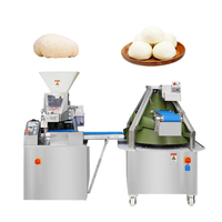 Diviseur automatique de pâte à hamburger et machine à arrondir Machine à faire des petits pains à hamburger