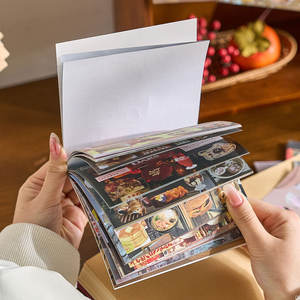 Livre d'autocollants de 30 feuilles, <span class=keywords><strong>film</strong></span> alimentaire découpé, style rétro japonais, matériel pour carnet de notes, autocollants décoratifs pour journal de bricolage - Product Image 3